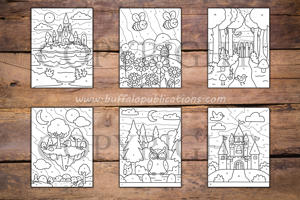 Landscapes Color By Numbers Book for Kids