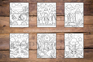 Landscapes Color By Numbers Book for Kids