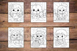 People Color By Numbers Book for Kids