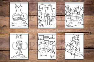 Fashion Big and Bold Coloring Book