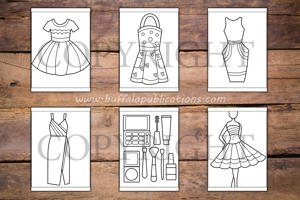 Fashion Big and Bold Coloring Book
