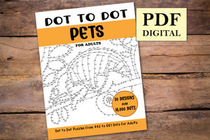 Dot to Dot Pets for Adults