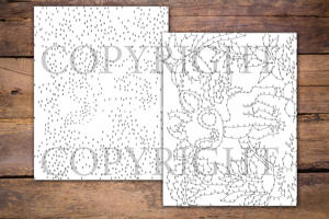 Dot to Dot Chibi Animals for Adults