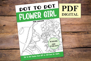 Dot to Dot Flower Girl for Adults