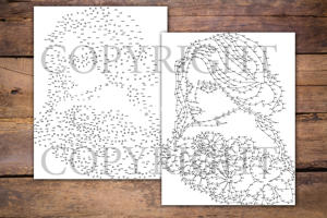 Dot to Dot Flower Girl for Adults