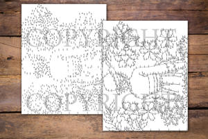 Dot to Dot Flower Girl for Adults