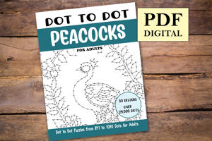 Dot to Dot Peacocks for Adults