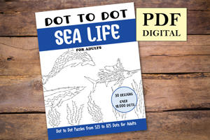 Dot to Dot Sea Life for Adults