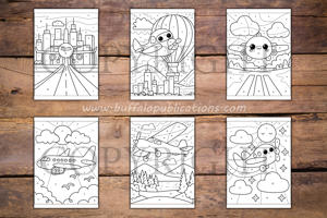 Airplane Color By Numbers Book for Kids