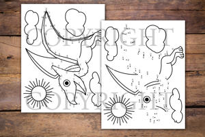 Dinosaurs Dot to Dot Book for Kids