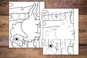 Dinosaurs Dot to Dot Book for Kids