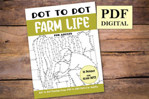 Dot to Dot Farm Life for Adults
