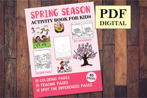 Spring Season Activity Book for Kids
