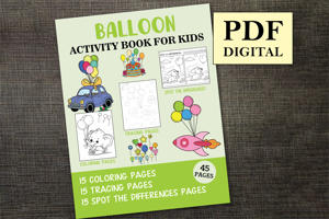 Balloon Activity Book for Kids