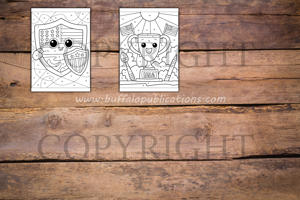 Fourth of July Color By Numbers Book for Kids