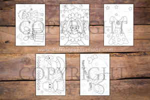 Dolls Theme Personalized Birthday Coloring Book