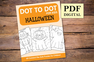 Halloween Dot to Dot for Kids
