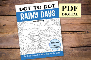 Dot to Dot Rainy Days for Adults