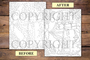 Dot to Dot Rainy Days for Adults