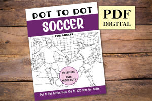 Dot to Dot Soccer for Adults