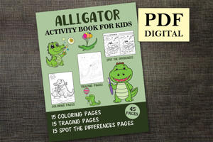 Alligator Activity Book for Kids