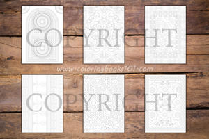 Arabic Patterns Coloring Book for Adults