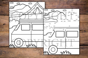 Camping Dot to Dot for Kids