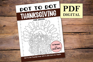 Dot to Dot Thanksgiving for Adults