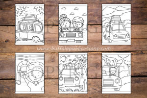 Vacations Big and Bold Coloring Book