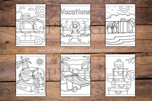 Vacations Big and Bold Coloring Book