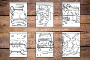 Vacations Big and Bold Coloring Book