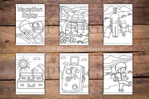 Vacations Big and Bold Coloring Book