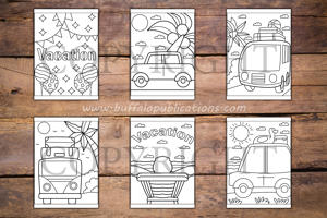 Vacations Big and Bold Coloring Book