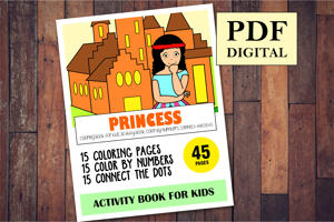 Princess Activity Book for Kids