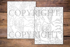Dot to Dot Pugs for Adults