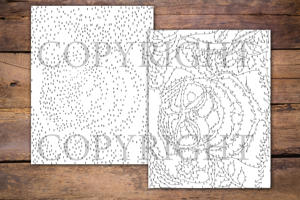 Dot to Dot Pugs for Adults