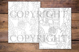 Dot to Dot Pugs for Adults