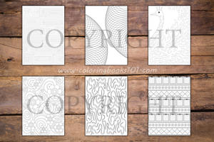 Abstract Patterns Coloring Book for Adults