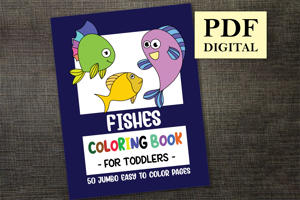 Fishes Coloring Book for Toddlers