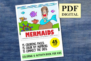Mermaids Activity Book for Kids