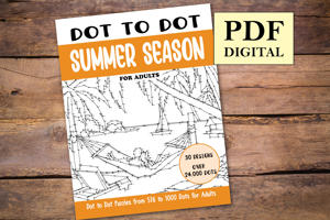 Dot to Dot Summer Season for Adults