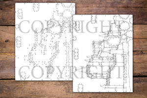 Dot to Dot Famous Castles for Adults
