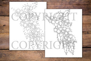 Dot to Dot Flowers for Adults