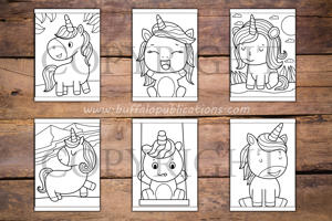 Unicorns Big and Bold Coloring Book