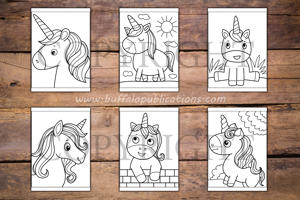 Unicorns Big and Bold Coloring Book