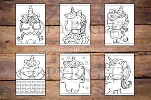 Unicorns Big and Bold Coloring Book