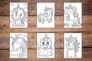 Unicorns Big and Bold Coloring Book