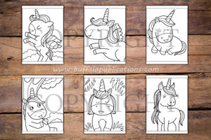 Unicorns Big and Bold Coloring Book