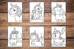 Unicorns Big and Bold Coloring Book