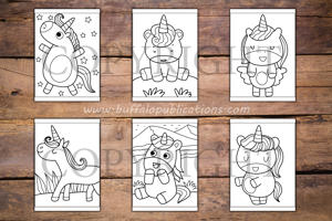 Unicorns Big and Bold Coloring Book